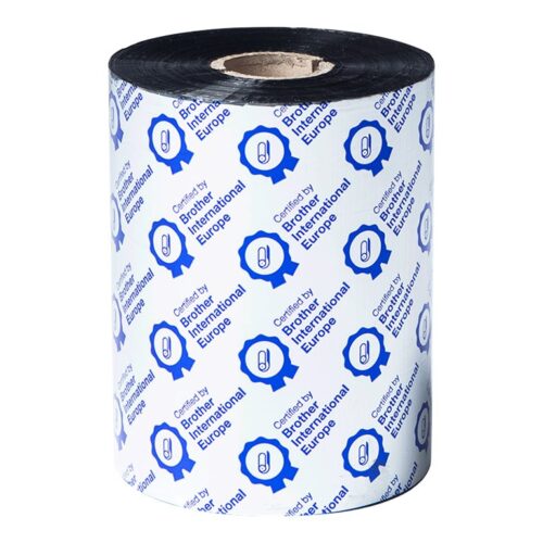 BROTHER Black ribbon std wax/resin 6 pack