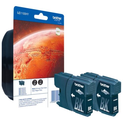 BROTHER BLISTER PACK 2 NOIRES HTE CAPACITE POUR DCP6690CW, MFC-5890CN-6490CW 6890CW