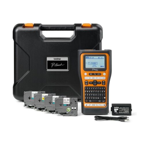 BROTHER Bluetooth connectable electrician labeller 24mm max tape QWERTY keyboard delivered with case and 4 ribbons