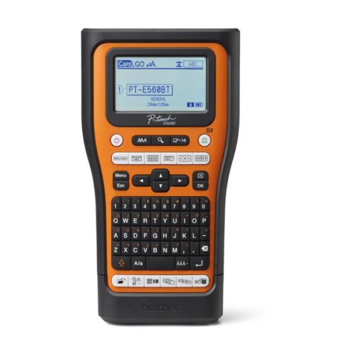 BROTHER Bluetooth connectable electrician labeller 24mm max tape QWERTY keyboard delivered with case and 4 ribbons