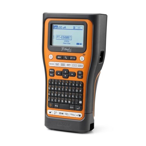 BROTHER Bluetooth connectable electrician labeller 24mm max tape QWERTY keyboard delivered with case and 4 ribbons