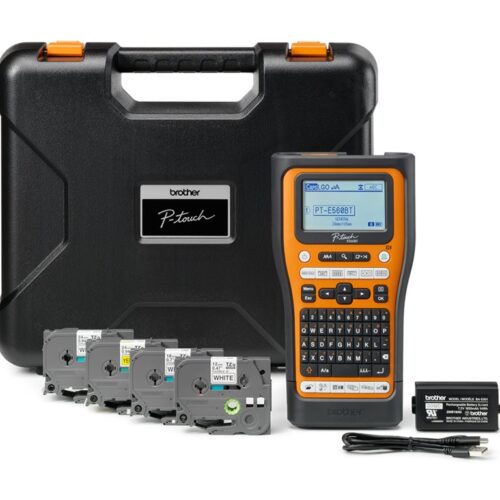 BROTHER Bluetooth connectable electrician labeller 24mm max tape QWERTY keyboard delivered with case and 4 ribbons