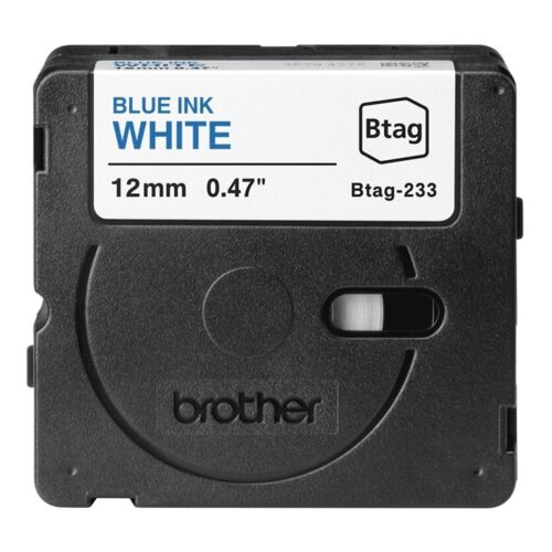 BROTHER BTAG233 Ribbon 12MM Blue on White