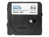 BROTHER BTAG233 Ribbon 12MM Blue on White