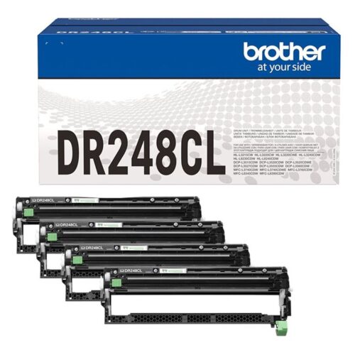 BROTHER DR248CL DRUM PACK FOR FCL 1x BK/C/M/Y Prints 15.000 pages
