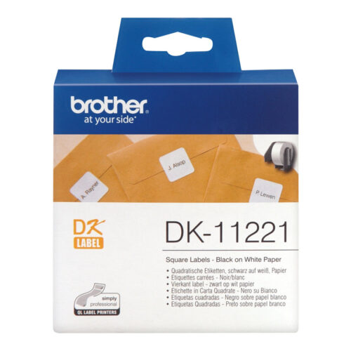 BROTHER Etiquettes papier carres 23x23mm