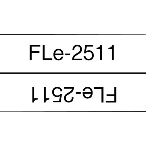BROTHER FLe-2511 Black on White Flag Tape for Brother P-touch D800W P900W P950NW