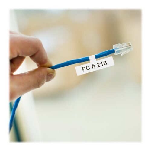 BROTHER FLe-2511 Black on White Flag Tape for Brother P-touch D800W P900W P950NW