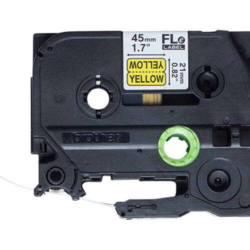 BROTHER FLe-6511 Black on White Flag Tape for Brother P-touch D800W P900W P950NW