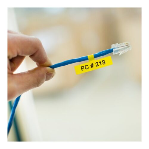 BROTHER FLe-6511 Black on White Flag Tape for Brother P-touch D800W P900W P950NW