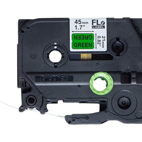 BROTHER FLe-7511 21MMX45MM Black on White Flag Tape for Brother P-touch D800W P900W P950NW