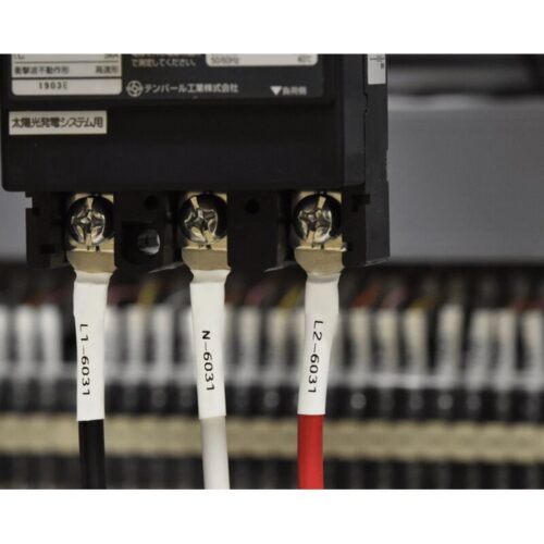 BROTHER Heat Shrink Tube Black on White 11.2mm