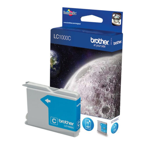 BROTHER LC-1000 cartouche d encre cyan capacité standard 400 pages pack de 1