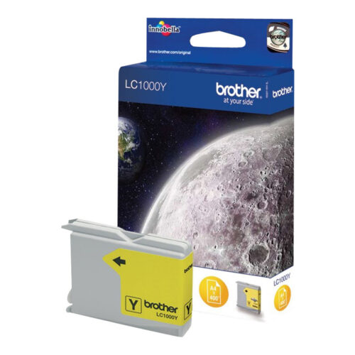 BROTHER LC-1000 cartouche d encre jaune capacité standard 400 pages pack de 1