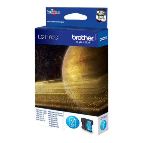 BROTHER LC-1100 cartouche d encre cyan capacité standard 5.5ml 325 pages pack de 1