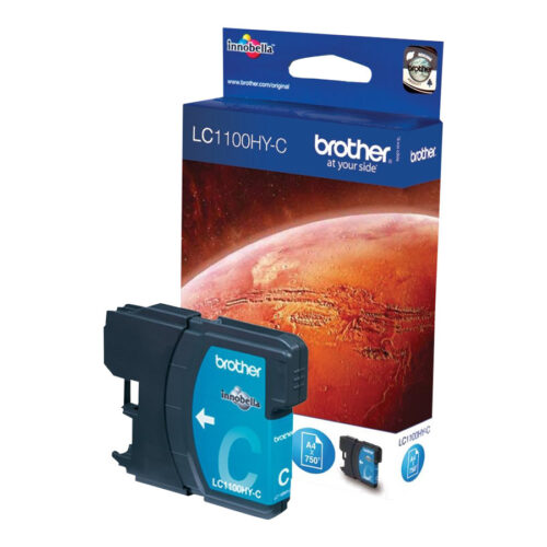 BROTHER LC-1100 cartouche d encre cyan haute capacité 16ml 750 pages pack de 1