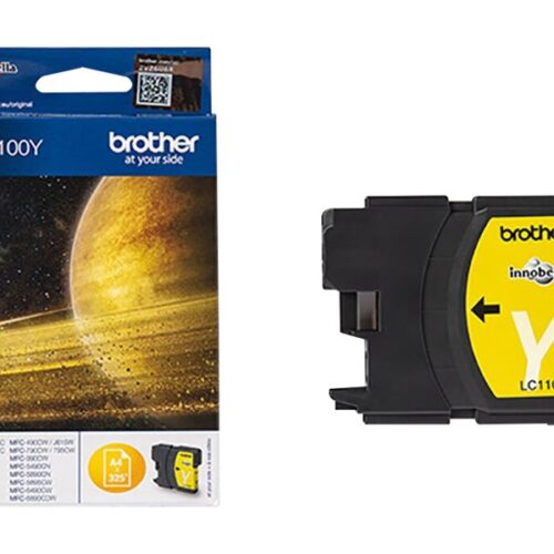 BROTHER LC-1100 cartouche d encre jaune capacité standard 7.5ml 325 pages pack de 1