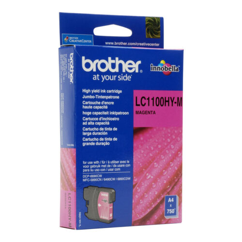 BROTHER LC-1100 cartouche d encre magenta capacité standard 7.5ml 325 pages pack de 1