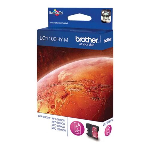 BROTHER LC-1100 cartouche d encre magenta haute capacité 16ml 750 pages pack de 1