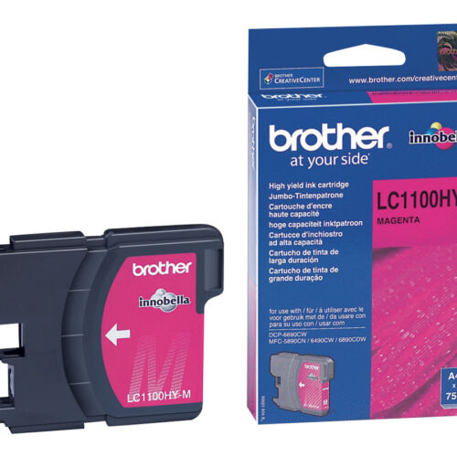 BROTHER LC-1100 cartouche d encre magenta haute capacité 16ml 750 pages pack de 1