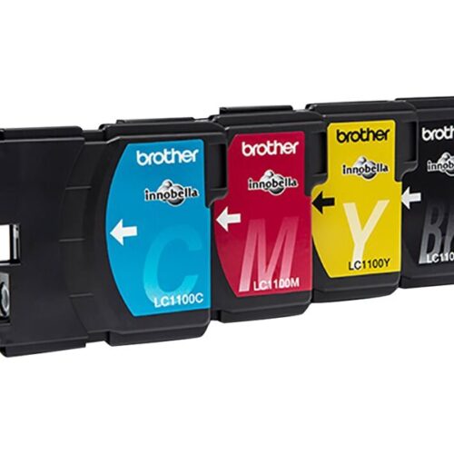 BROTHER LC-1100 cartouche d encre noir et tricolore capacité standard noir: 9.5ml, couleur: 7.5ml noir: 450p, couleur: 325 pages pa