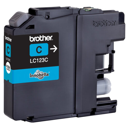 BROTHER LC-123 cartouche d encre cyan haute capacité 600 pages 1-pack blister sans alarme