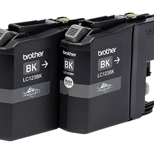 BROTHER LC-123 cartouche d encre noir haute capacité 600 pages 1-pack blister sans alarme