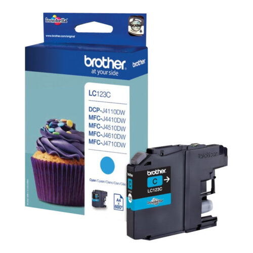 BROTHER LC-123 cartouche dencre cyan capacité standard 600 pages pack de 1
