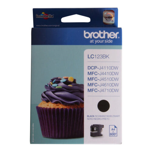 BROTHER LC-123 cartouche dencre noir haute capacité 600 pages pack de 1