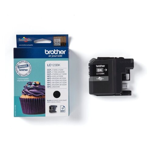 BROTHER LC-123 cartouche dencre noir haute capacité 600 pages pack de 1