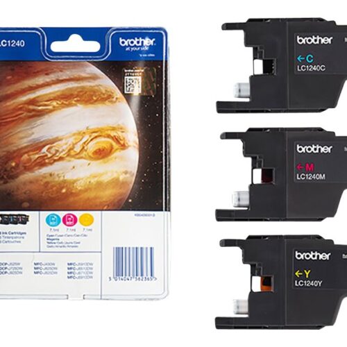 BROTHER LC-1240 cartouche d encre cyan, magenta et jaune haute capacité 600 pages 1-pack blister sans alarme