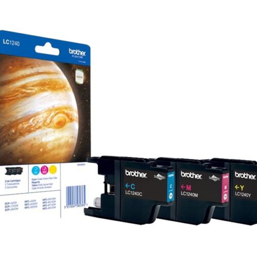 BROTHER LC-1240 cartouche d encre cyan, magenta et jaune haute capacité 600 pages 1-pack blister sans alarme
