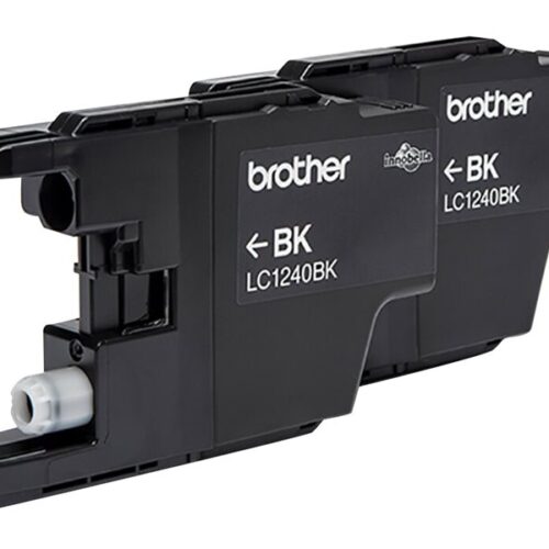 BROTHER LC-1240 cartouche d encre noir haute capacité 2×600 pages 1-pack blister sans alarme