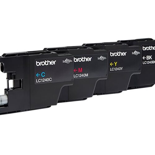BROTHER LC-1240 cartouche dencre noir et tricolore haute capacité 600 pages 1-pack blister sans alarme
