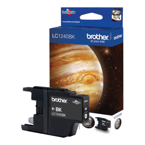 BROTHER LC-1240 cartouche dencre noir haute capacité 600 pages 1-pack blister sans alarme