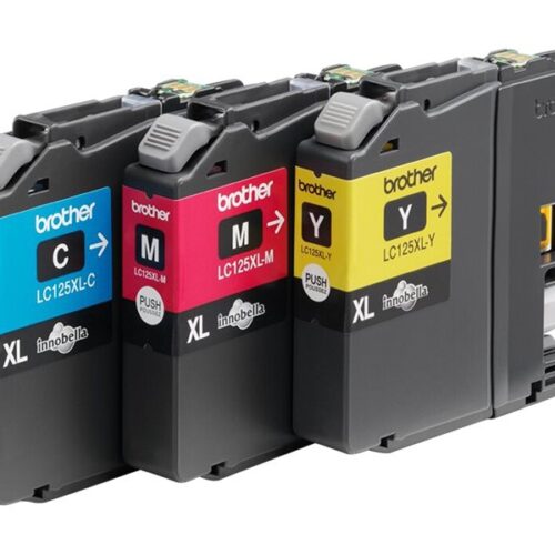 BROTHER LC-125XL cartouche d encre cyan, magenta et jaune haute capacité 1-pack blister sans alarme