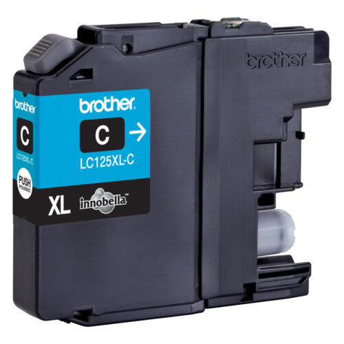 BROTHER LC-125XL cartouche dencre cyan haute capacité 1.200 pages 1-pack blister sans alarme