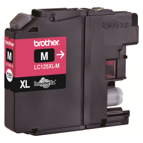 BROTHER LC-125XL cartouche dencre magenta haute capacité 1.200 pages 1-pack blister sans alarme