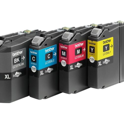 BROTHER LC-127XL cartouche dencre noir et tricolore haute capacité 1-pack blister sans alarme