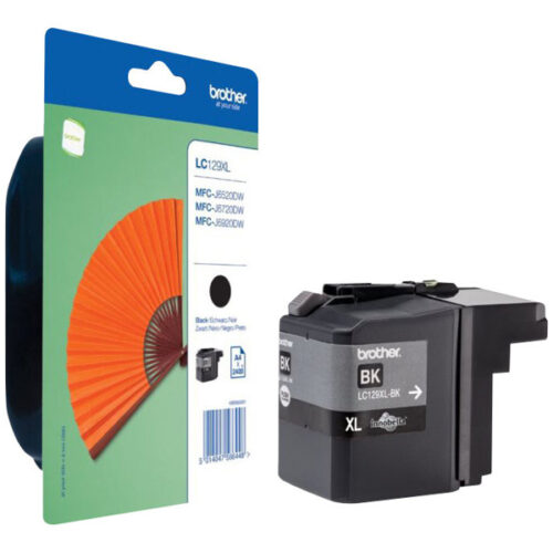 BROTHER LC-129XLBKBP cartouche d encre noir très haute capacité 2.400 pages 1-pack blister sans alarme