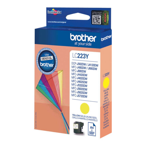 BROTHER LC-223 cartouche d encre jaune capacité standard 550 pages pack de 1