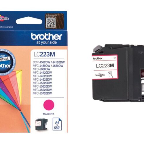 BROTHER LC-223 cartouche d encre magenta capacité standard 550 pages pack de 1