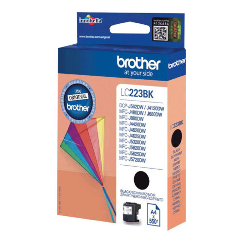 BROTHER LC-223 cartouche d encre noir capacité standard 550 pages pack de 1