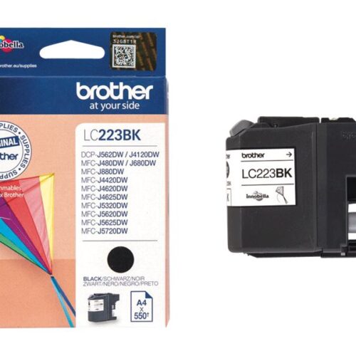 BROTHER LC-223 cartouche d encre noir capacité standard 550 pages pack de 1