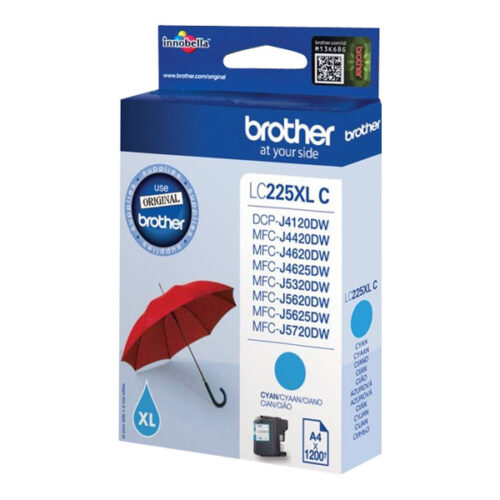 BROTHER LC-225XL cartouche dencre cyan haute capacité 1200 pages pack de 1