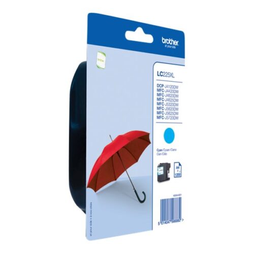 BROTHER LC-225XL cartouche dencre cyan haute capacité 1200 pages pack de 1