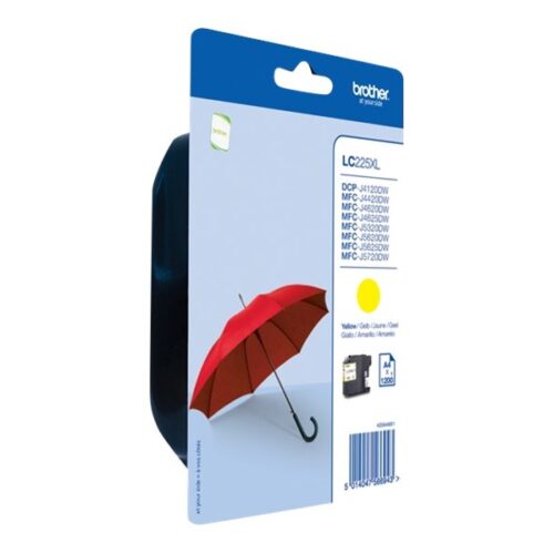 BROTHER LC-225XL cartouche dencre jaune haute capacité 1200 pages pack de 1