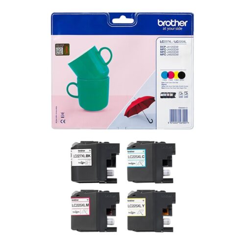 BROTHER LC-227XL cartouche d encre noir et tricolore haute capacité 1-pack blister sans alarme