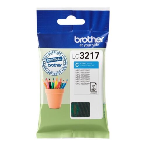 BROTHER LC-3217C Encre Cyan (550 pages)