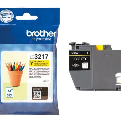 BROTHER LC-3217Y Encre Jaune 550 pages